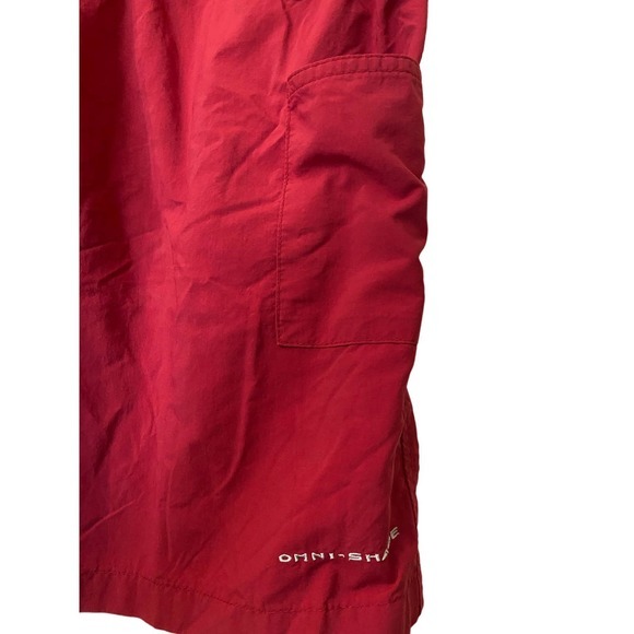 Columbia Mens PFG‎ Backcast III Water Fishing Shorts Swim Trunks Beet Red Large - Picture 6 of 10